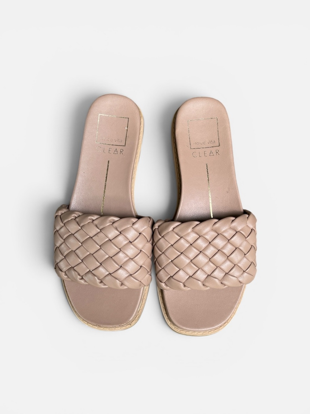 Dolce Vita Grazie Woven Slide Sandal in Cafe Stella Women’s Sz 6